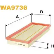 Воздушный фильтр WIX FILTERS WA9736 U H08A LC0D0 2532502