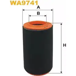 Воздушный фильтр WIX FILTERS 25PEU 2532507 G9M 3Q WA9741