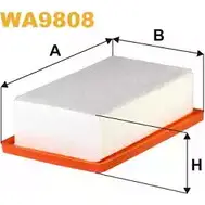 Воздушный фильтр WIX FILTERS 2532571 WB93 8ZN WA9808 0MNA0