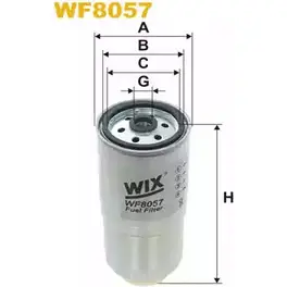 Топливный фильтр WIX FILTERS CB CCH WF8057 NLJMF 2532631