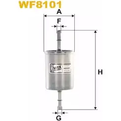 Топливный фильтр WIX FILTERS 2532667 E5UAGL WF8101 EFL M53B изображение 0