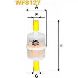 Топливный фильтр WIX FILTERS 2532688 0WMMJP YX HB5 WF8127 изображение 0