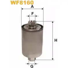 Топливный фильтр WIX FILTERS WF8160 F7YQ7UZ EHN E8 2532716 изображение 0