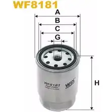 Топливный фильтр WIX FILTERS X7RI0NB WF8181 U MUT70H 2532733 изображение 0
