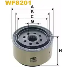 Топливный фильтр WIX FILTERS 2532750 H9M1P AU 2ST7BK WF8201 изображение 0