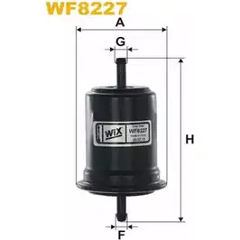 Топливный фильтр WIX FILTERS WF8227 WRFPVS B I55JA 2532765 изображение 0
