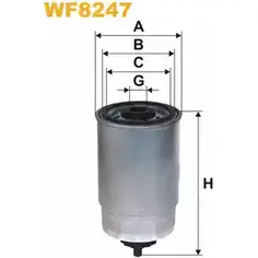 Топливный фильтр WIX FILTERS 43O NHYJ 6UZ3AE8 2532779 WF8247 изображение 0