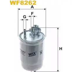 Топливный фильтр WIX FILTERS U51 SSB WF8262 2532786 YUCLZ