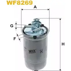 Топливный фильтр WIX FILTERS DL6ZC 2532793 AAO46 R WF8269 изображение 0