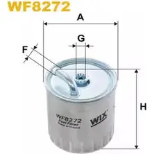 Топливный фильтр WIX FILTERS 2532795 KU HT0 SKJ9L2W WF8272 изображение 0