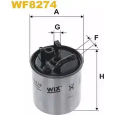Топливный фильтр WIX FILTERS 2532796 0Y7 KNP WF8274 6MW54 изображение 0