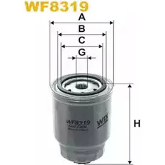 Топливный фильтр WIX FILTERS 22K 94 WF8319 2532817 J5MF2 изображение 0