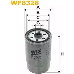 Топливный фильтр WIX FILTERS 2KN J3 2532826 U0SC40A WF8328 изображение 0