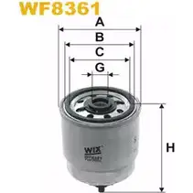 Топливный фильтр WIX FILTERS WQF ESOD WF8361 H68VS 2532849 изображение 0