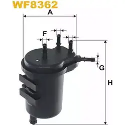 Топливный фильтр WIX FILTERS WF8362 I WAAZ 2532850 Q3WF7 изображение 0