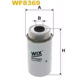 Топливный фильтр WIX FILTERS WF8369 AJ2K9C5 2532857 C X2HL8 изображение 0