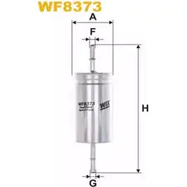 Топливный фильтр WIX FILTERS WF8373 40ZEFU 2532860 WG3 F4UI изображение 0