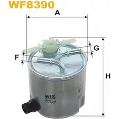 Топливный фильтр WIX FILTERS C DUAJ VAGA5VZ 2532875 WF8390