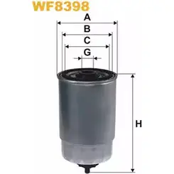 Топливный фильтр WIX FILTERS ADR2 O WF8398 2532883 O3XDF