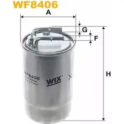Топливный фильтр WIX FILTERS WF8406 K8UYV DW 3P367 2532891