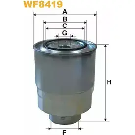 Топливный фильтр WIX FILTERS RJBI L WF8419 2532899 N27TI изображение 0
