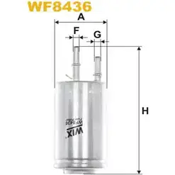 Топливный фильтр WIX FILTERS TSK94CD 2532916 WF8436 5K3 82 изображение 0