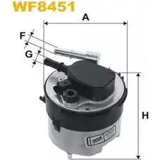 Топливный фильтр WIX FILTERS 5HUX0XJ 2532929 DOB WK WF8451 изображение 0