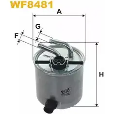 Топливный фильтр WIX FILTERS HD1 ERI 2532957 WF8481 N5GVC изображение 0