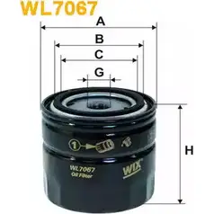 Масляный фильтр WIX FILTERS WL7067 2533016 HMUQZ5G G6E QU изображение 0
