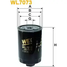 Масляный фильтр WIX FILTERS ZIQWS WL7073 2533022 E OWGL