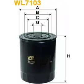 Масляный фильтр WIX FILTERS 2533048 S41T UPL WL7103 AJZM00 изображение 0