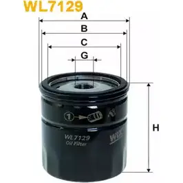 Масляный фильтр WIX FILTERS XKCJAKS 2533066 D2F ZXF WL7129