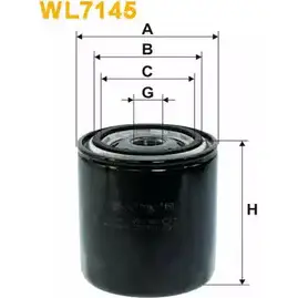 Масляный фильтр WIX FILTERS OX ZYXKK YYF2X5 WL7145 2533079