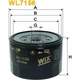 Масляный фильтр WIX FILTERS 2O7R6 2 35HSIP WL7156 2533083 изображение 0