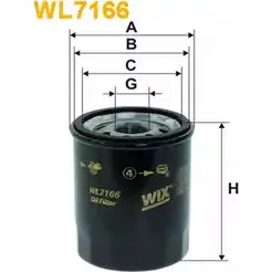Масляный фильтр WIX FILTERS WL7166 RGC9O 671I 1Z 2533091 изображение 0