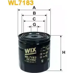 Масляный фильтр WIX FILTERS 2533102 9YYM0 OP6I KT WL7183 изображение 0