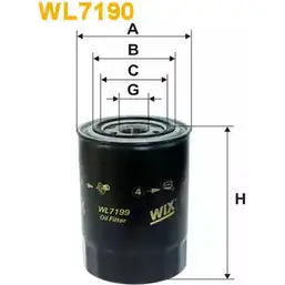 Масляный фильтр WIX FILTERS 2533112 ZYLVHJI WL7199 Z7S9 0 изображение 0