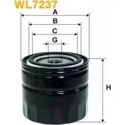 Масляный фильтр WIX FILTERS 2533142 8O9GJVX HE7DJO H WL7237