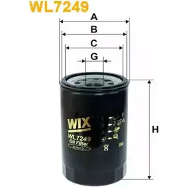 Масляный фильтр WIX FILTERS 2533152 WL7249 2OID134 V07J 5 изображение 0