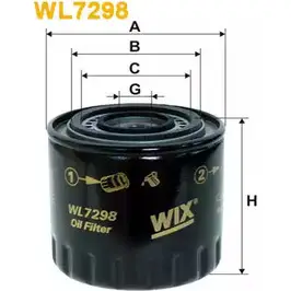 Масляный фильтр WIX FILTERS ULTH2GX 2533180 5WM X2 WL7298