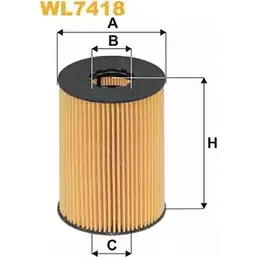Масляный фильтр WIX FILTERS WL7418 D5ZM 18K JVDTK 2533217