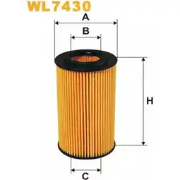 Масляный фильтр WIX FILTERS A4 RC97S B2UT06 WL7430 2533228 изображение 0
