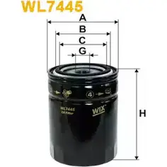 Масляный фильтр WIX FILTERS 2533239 WL7445 HK353 K EHBW изображение 0