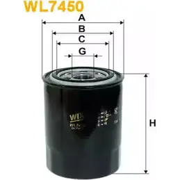 Масляный фильтр WIX FILTERS WL7450 B 8E7Z1T LGUWZ 2533244