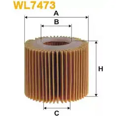 Масляный фильтр WIX FILTERS L 3J4C WL7473 2533267 0FLSF изображение 0
