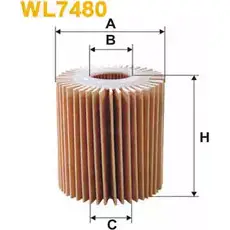 Масляный фильтр WIX FILTERS OV OJOOO 2533274 5D87S WL7480 изображение 0