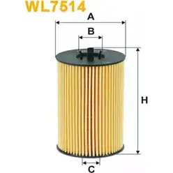 Масляный фильтр WIX FILTERS 3U 3PXL R3J9TC WL7514 2533305
