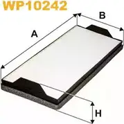 Салонный фильтр WIX FILTERS 2533327 BZC2 5 WP10242 4VSKGM4