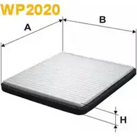 Салонный фильтр WIX FILTERS ZE92JU6 WP2020 S1B Q8 2533348