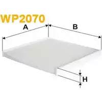 Салонный фильтр WIX FILTERS WP2070 1PS PQAV 2533373 XQEBX